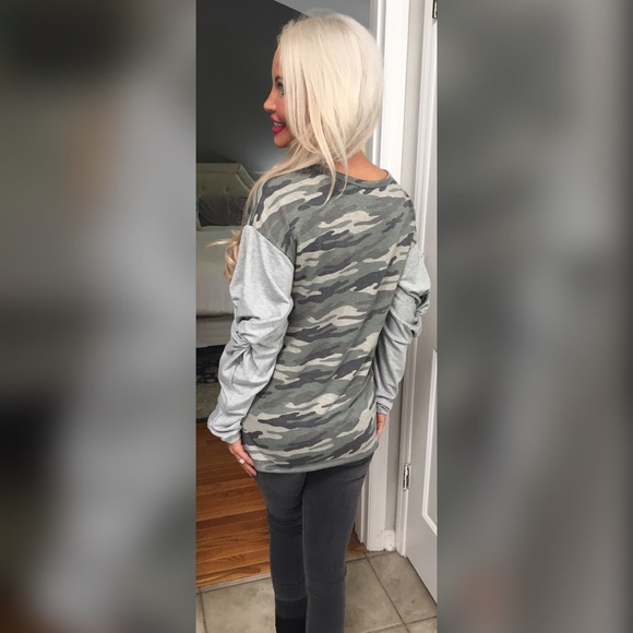 ❤️LAST 1! Contrast Puffy Sleeves Top! - Picture 3 of 3